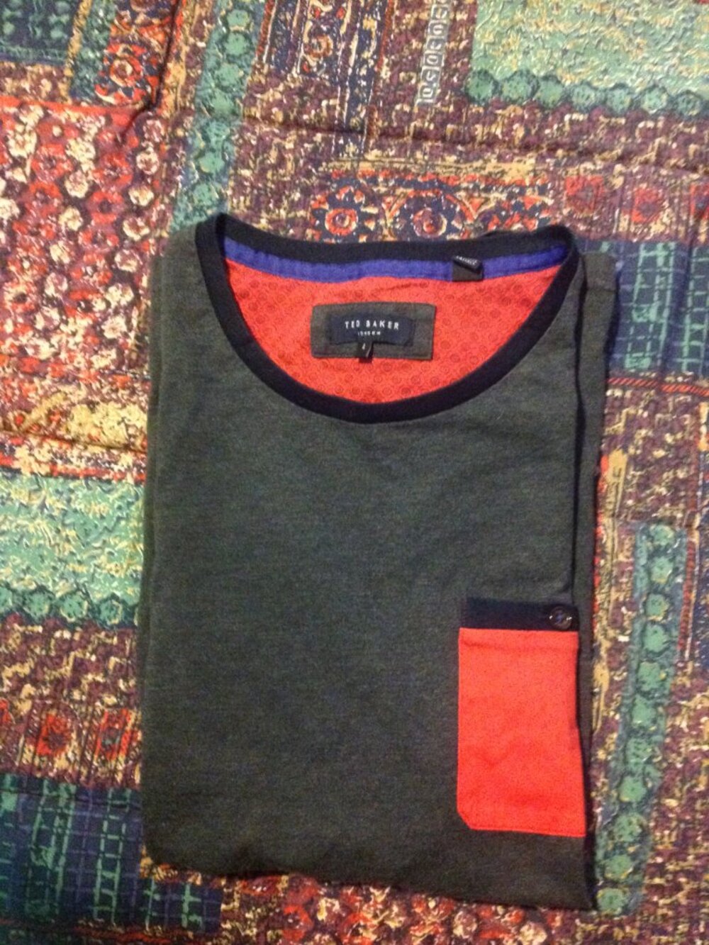 Ted Baker Men's Short Sleeve Casual Pullover T-Shirt - Large (4) -Gently Used